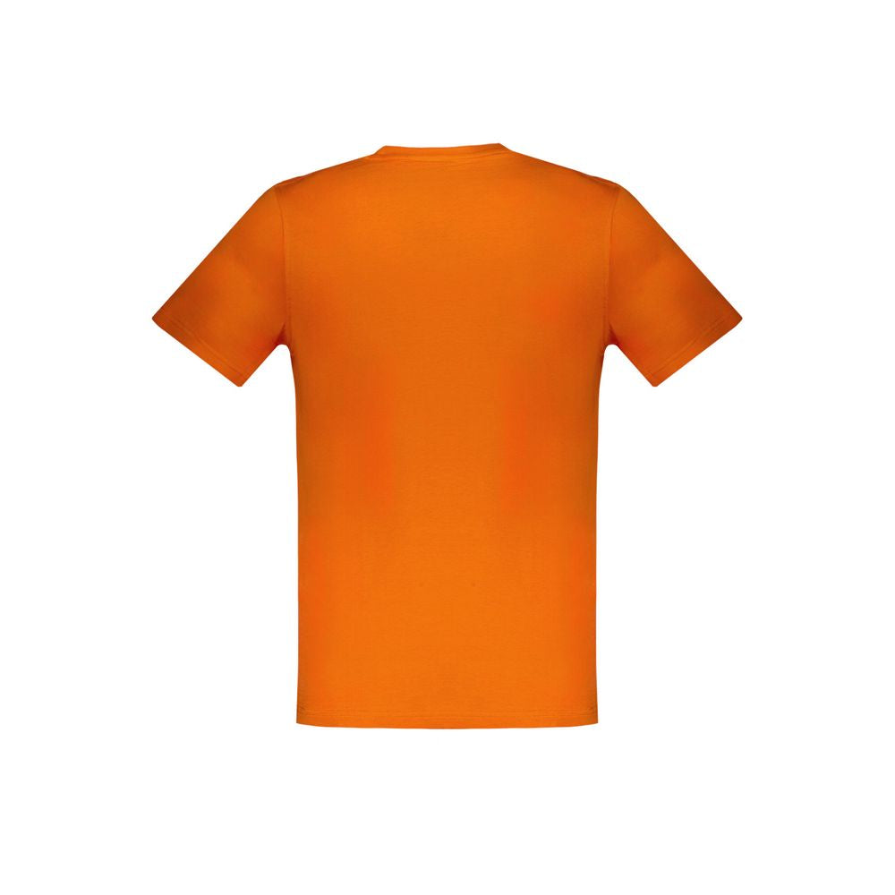 Orangefarbenes Baumwoll-T-Shirt von Harmont &amp; Blaine