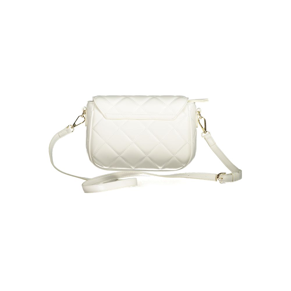 Mario Valentino Weiße Polyethylen-Damenhandtasche