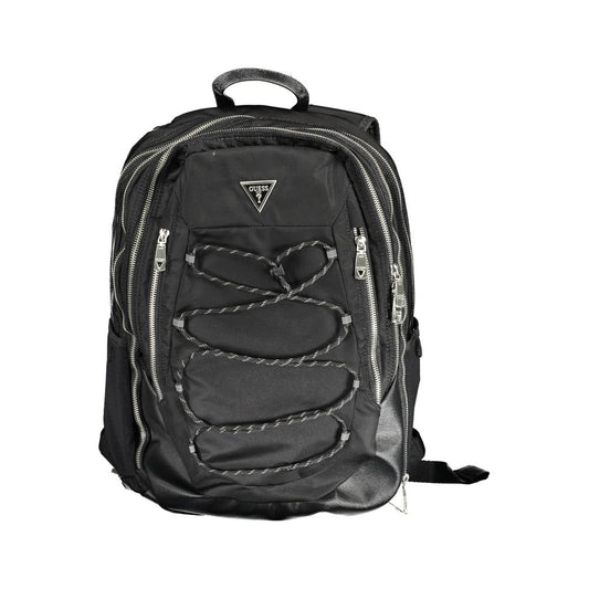 Guess Jeans Schwarzer Polyamid-Rucksack für Herren