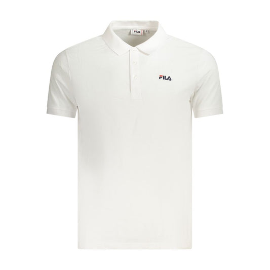 Fila Weißes Poloshirt aus Baumwolle für Herren