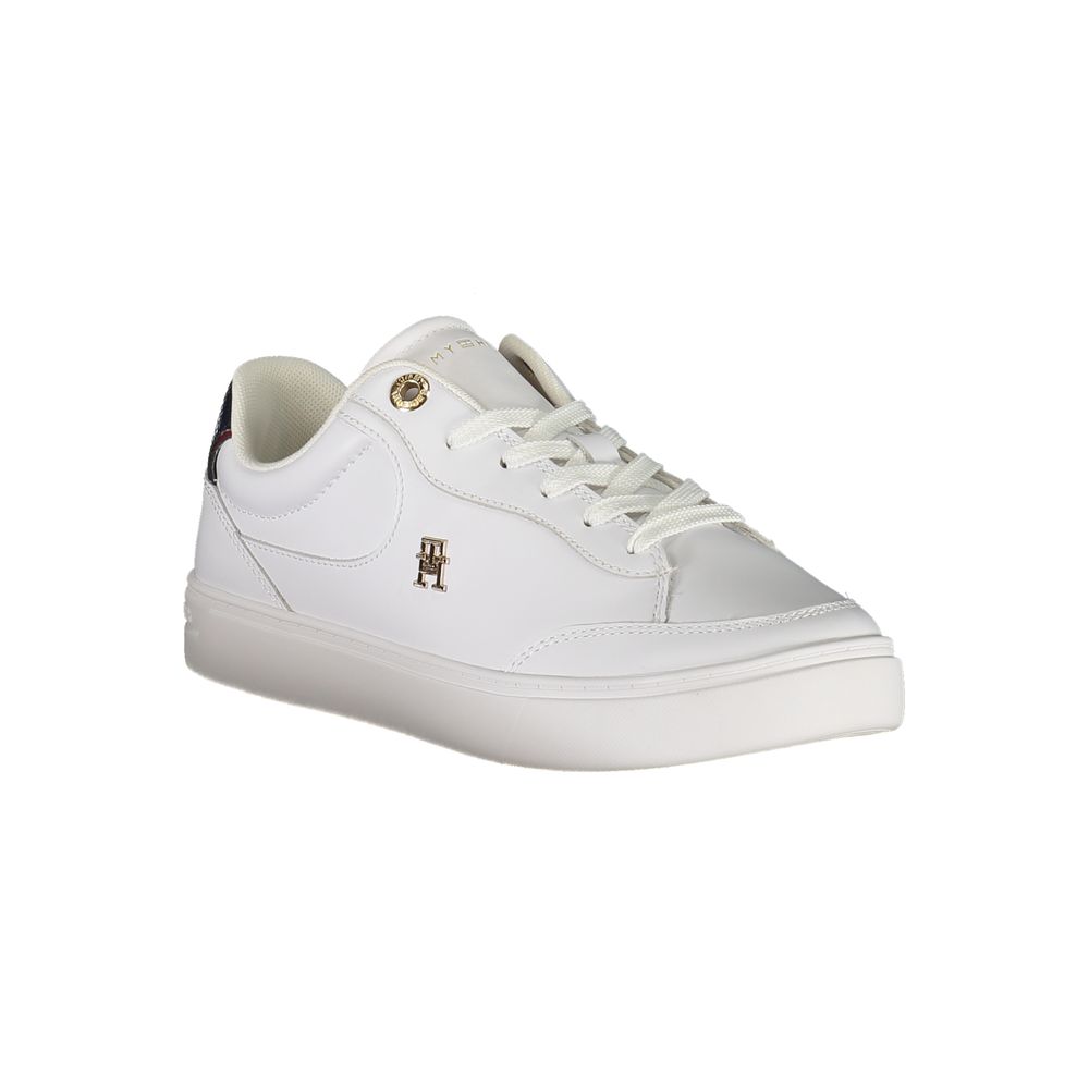 Tommy Hilfiger – Weiße Leder-Sneaker für Damen