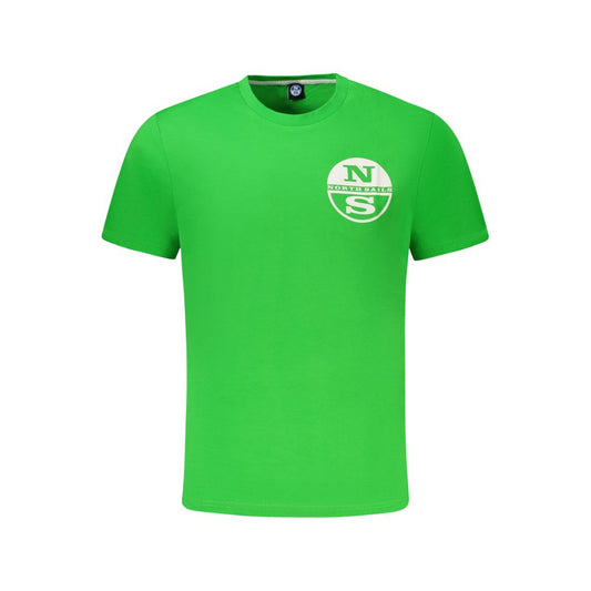 North Sails Herren-T-Shirt aus grüner Baumwolle