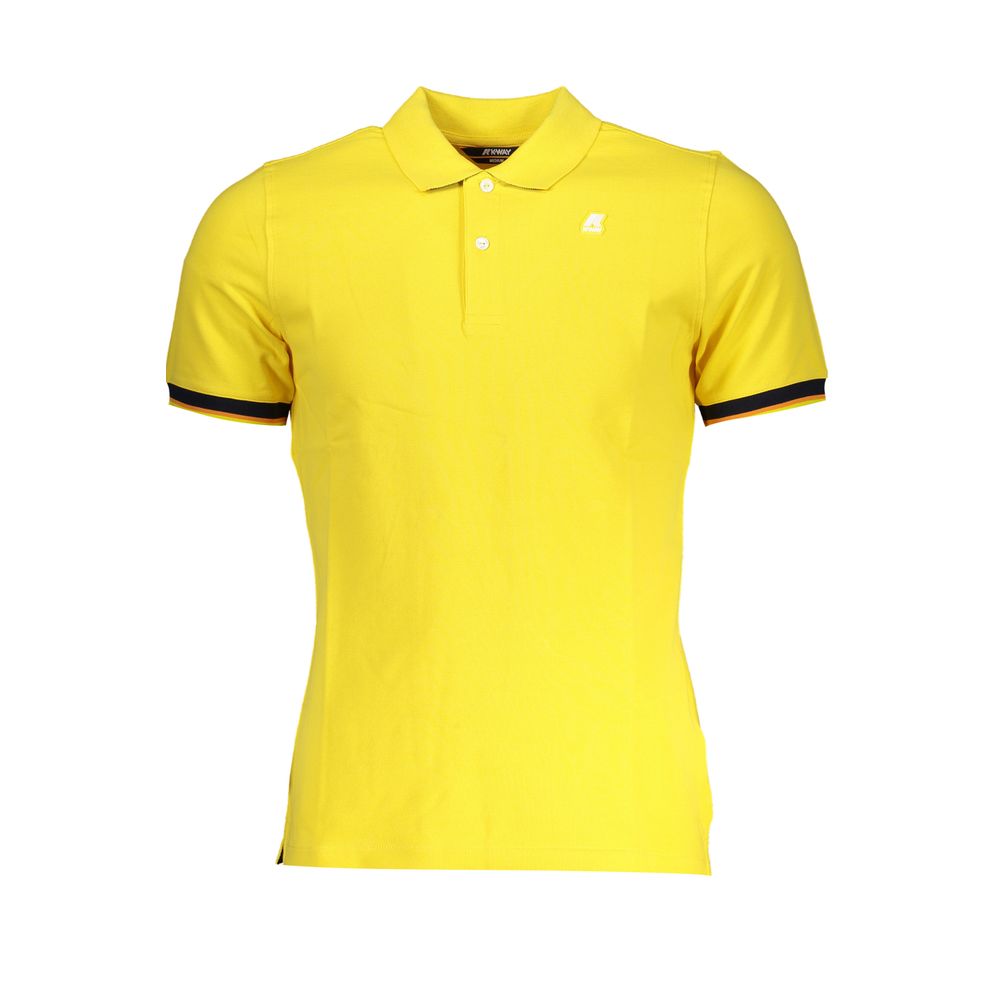 K-WAY – Poloshirt aus Baumwollmischung in Sonnengelb