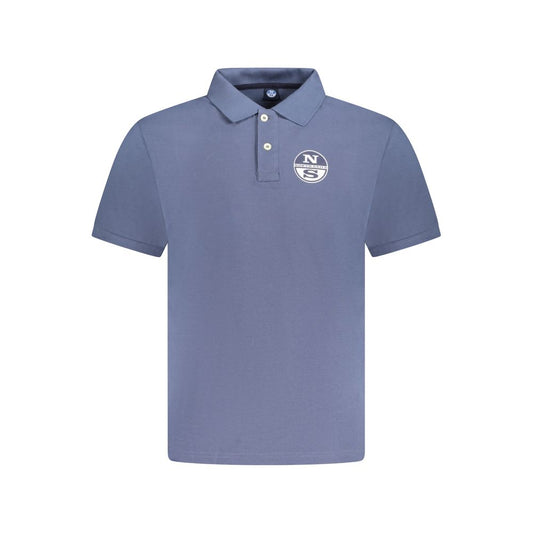 North Sails Herren-Poloshirt aus blauer Baumwolle