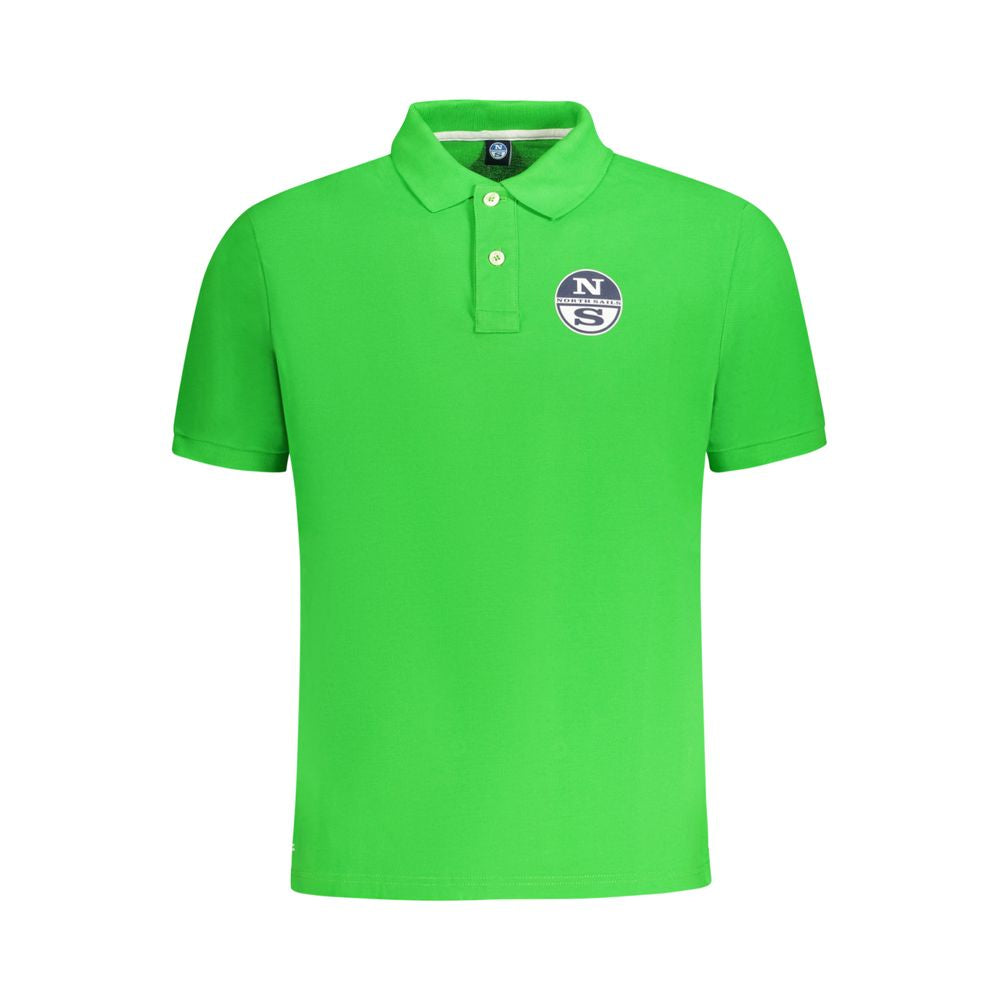 North Sails Herren-Poloshirt aus grüner Baumwolle