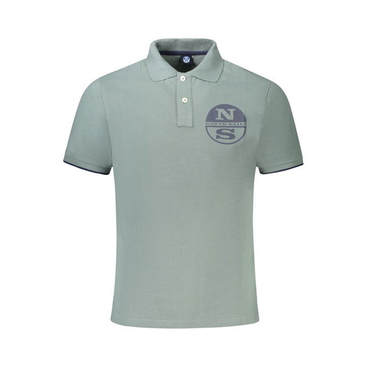North Sails Herren-Poloshirt aus grüner Baumwolle