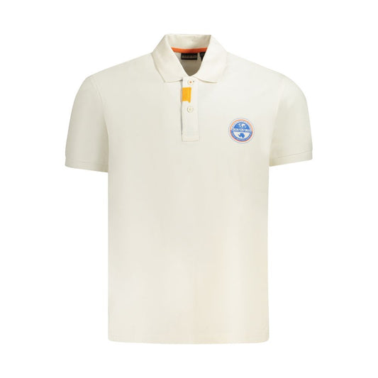 Napapijri Weißes Poloshirt aus Baumwolle für Herren