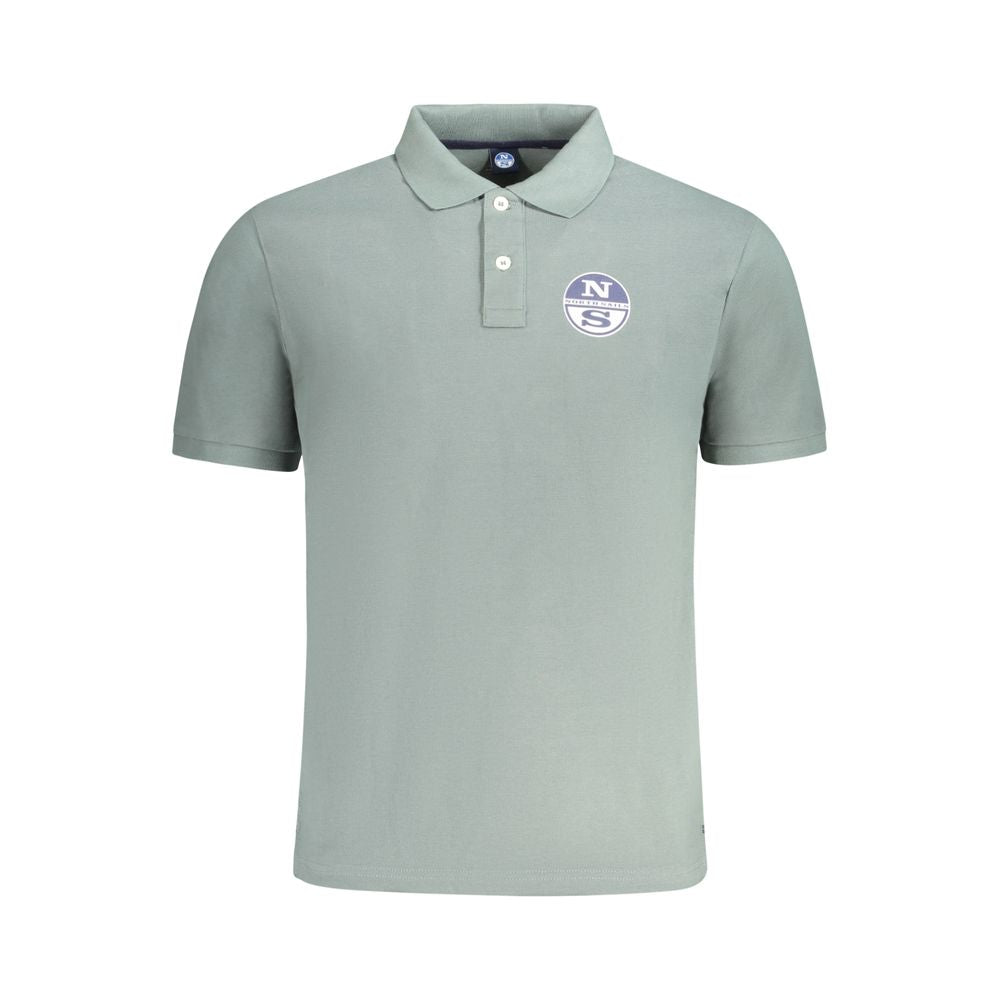 North Sails Herren-Poloshirt aus grüner Baumwolle