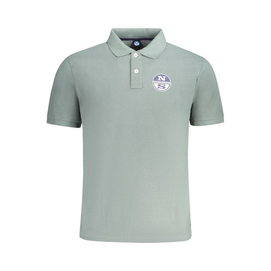 North Sails Herren-Poloshirt aus grüner Baumwolle