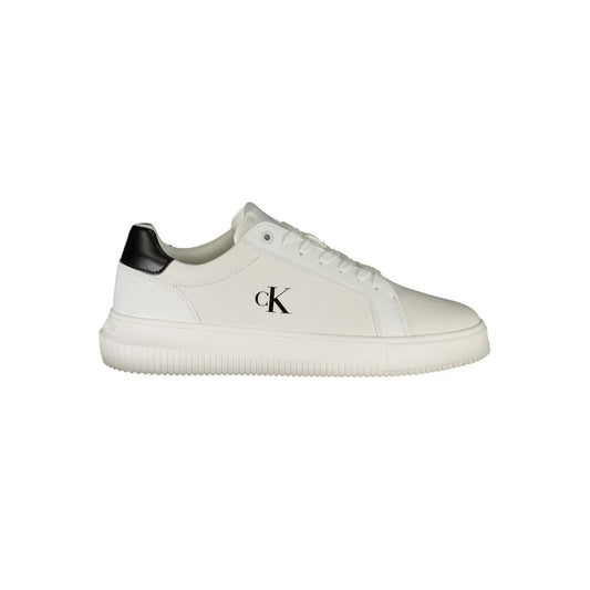 Calvin Klein Herren-Sneaker aus weißem Leder
