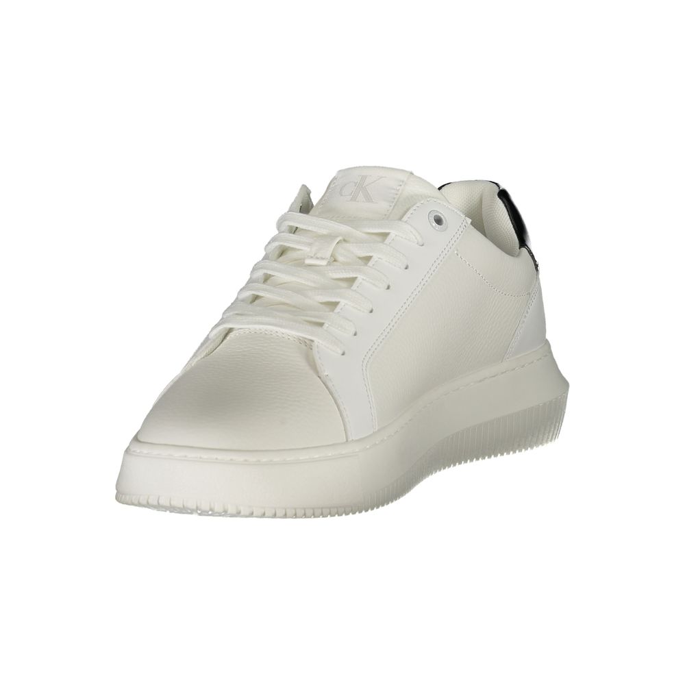 Calvin Klein Herren-Sneaker aus weißem Leder