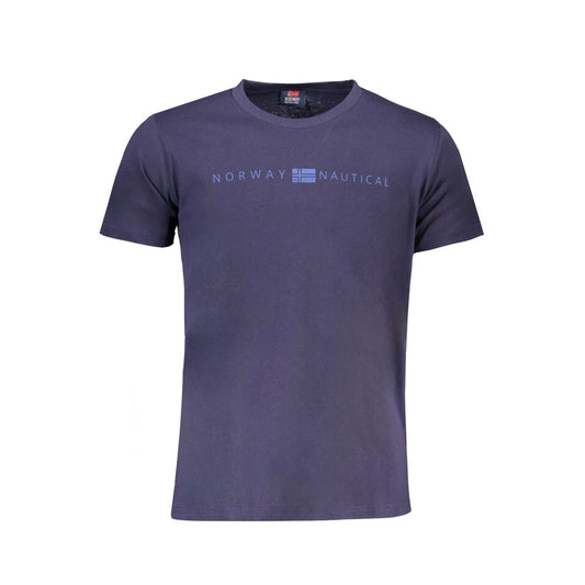 Norwegen 1963 Blaues Baumwoll-T-Shirt