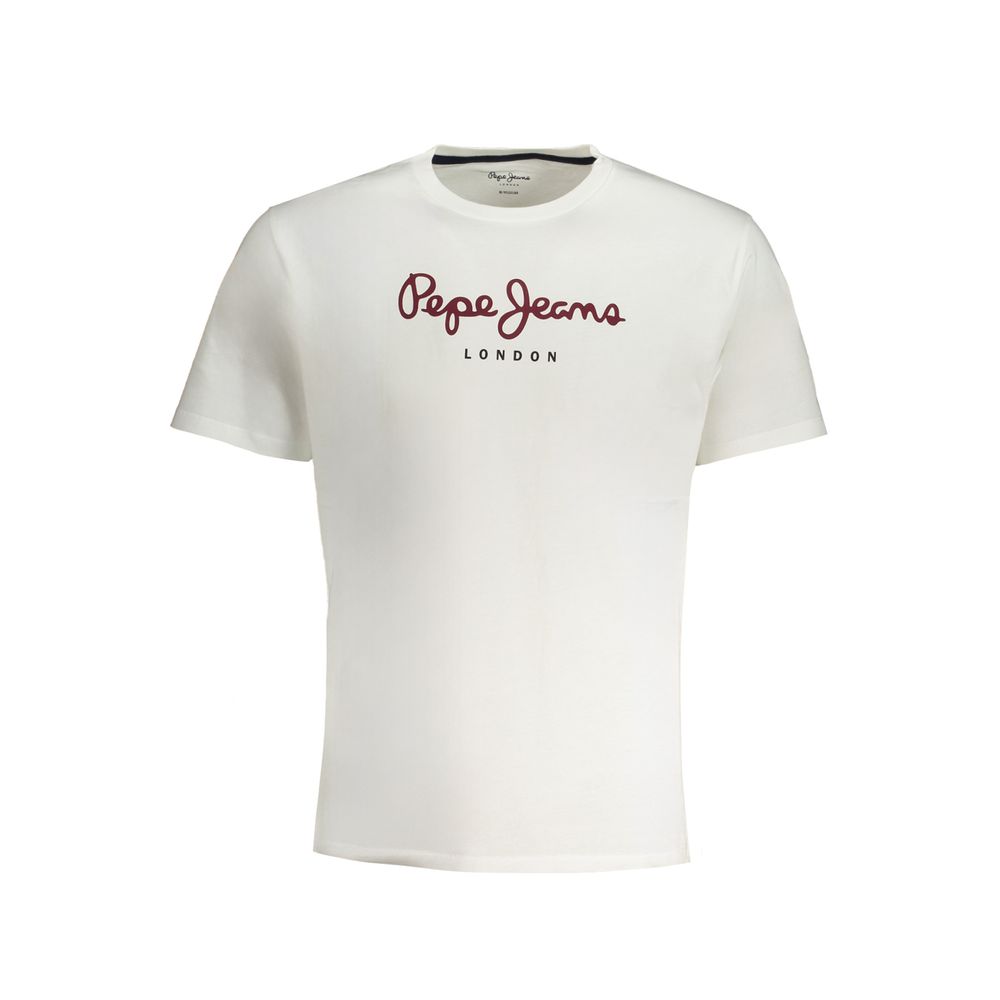 Pepe Jeans – Weißes Baumwoll-T-Shirt
