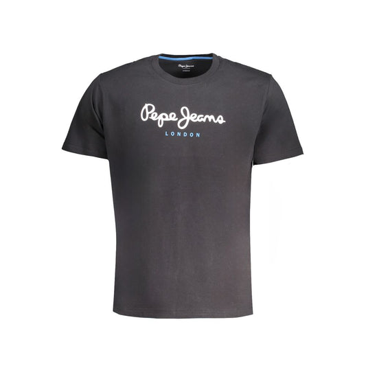 Pepe Jeans – Schwarzes Baumwoll-T-Shirt