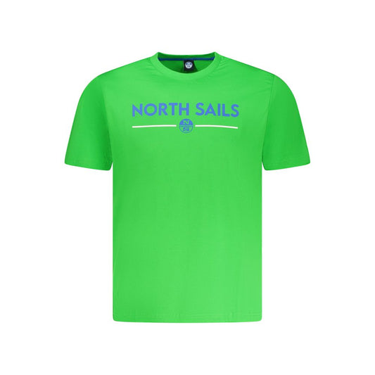 North Sails Herren-T-Shirt aus grüner Baumwolle