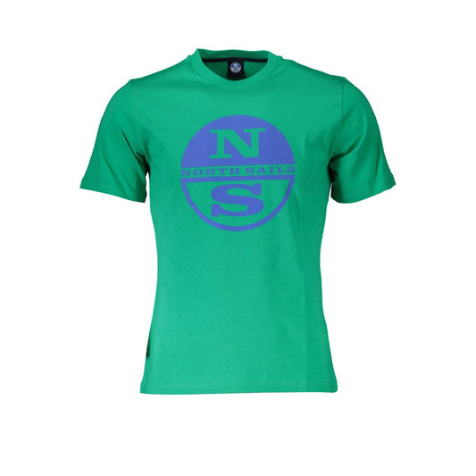 North Sails Herren-T-Shirt aus grüner Baumwolle