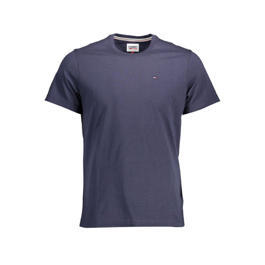 Tommy Hilfiger – Blaues Baumwoll-T-Shirt
