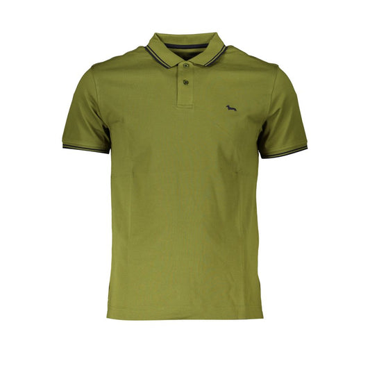 Harmont &amp; Blaine Poloshirt in Kontrastfarbe in Scharfgrün