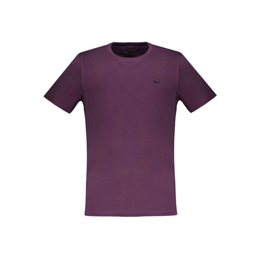 Lila Baumwoll-T-Shirt von Harmont &amp; Blaine