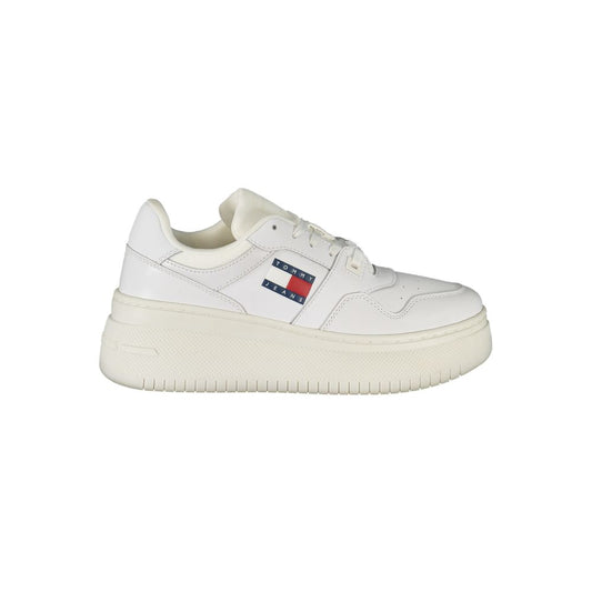 Tommy Hilfiger – Weiße Leder-Sneaker für Damen