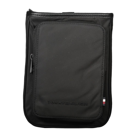 Tommy Hilfiger – Schwarze Polyester-Umhängetasche für Herren
