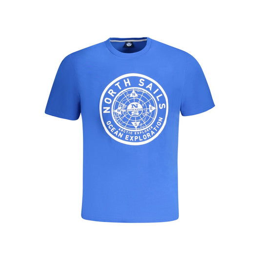 North Sails Herren-T-Shirt aus blauer Baumwolle