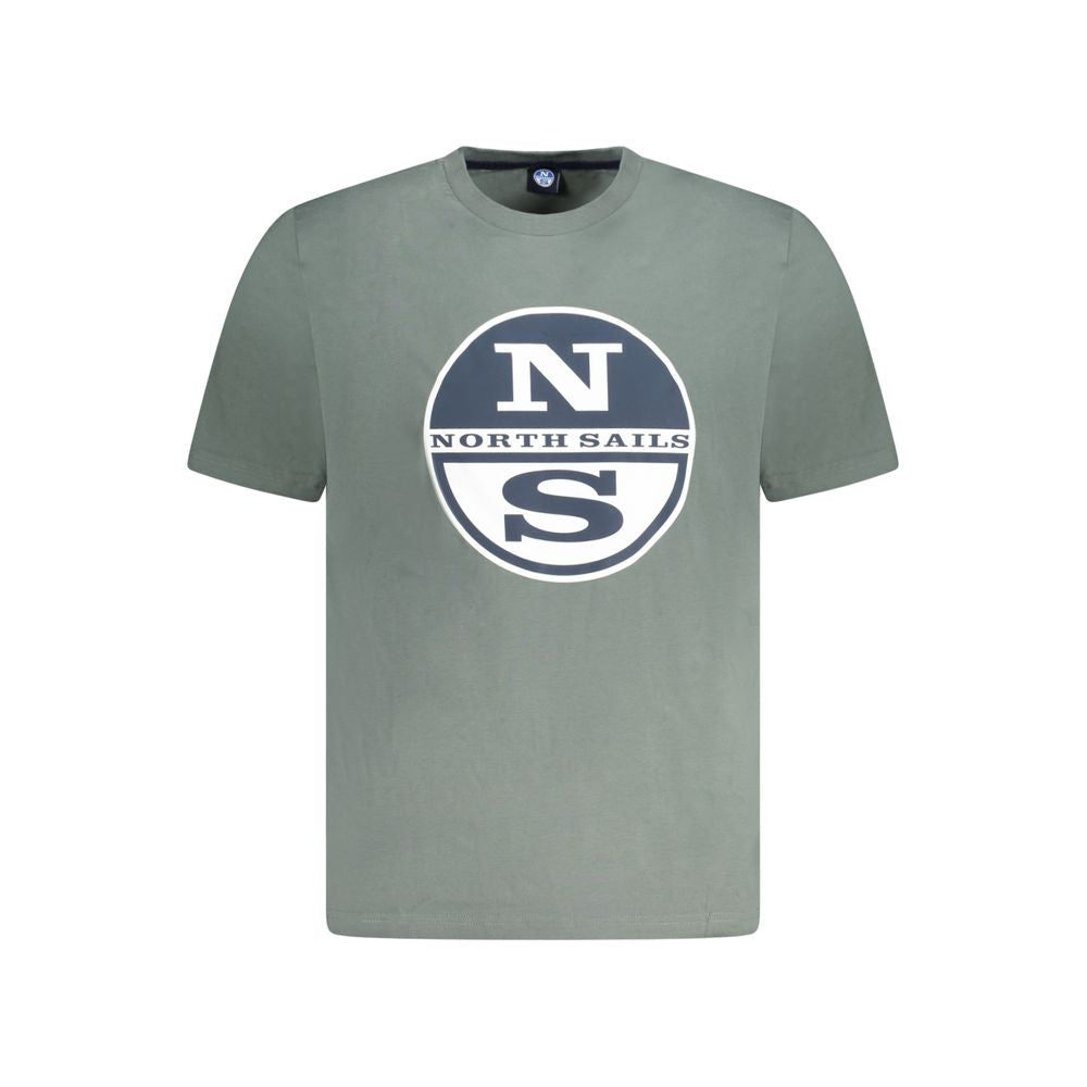 North Sails Herren-T-Shirt aus grüner Baumwolle
