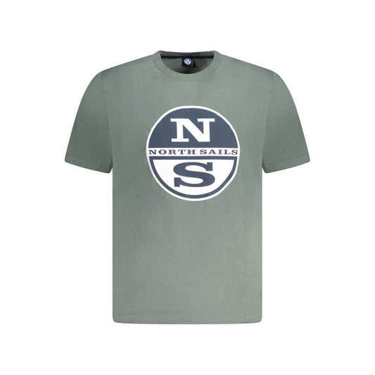 North Sails Herren-T-Shirt aus grüner Baumwolle