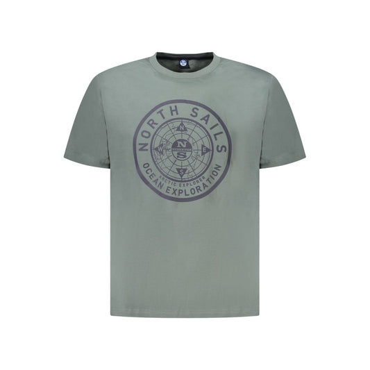 North Sails Herren-T-Shirt aus grüner Baumwolle