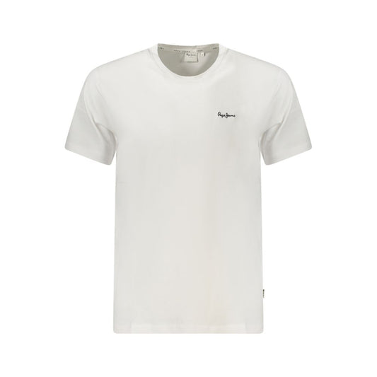 Pepe Jeans – Weißes Herren-T-Shirt aus Baumwolle
