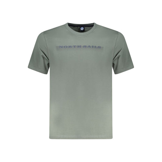 North Sails Herren-T-Shirt aus grüner Baumwolle