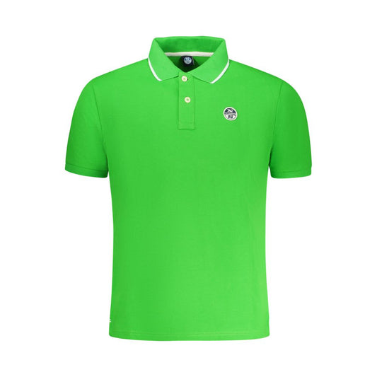 North Sails Herren-Poloshirt aus grüner Baumwolle
