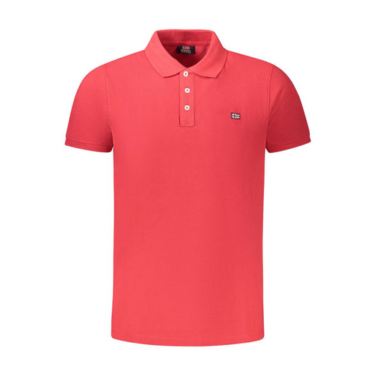 Norwegen 1963 Rotes Baumwoll-Poloshirt