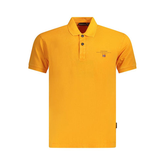 Napapijri Herren-Poloshirt aus orangefarbener Baumwolle