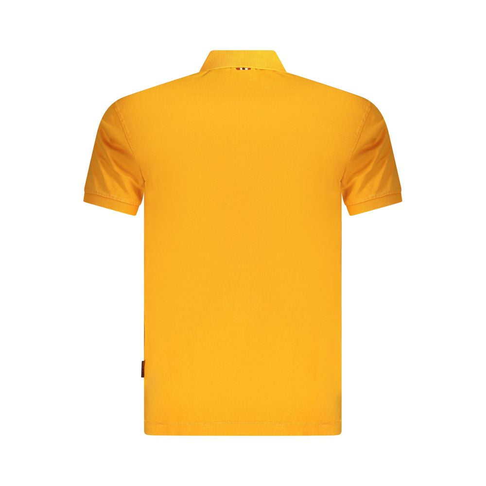 Napapijri Herren-Poloshirt aus orangefarbener Baumwolle