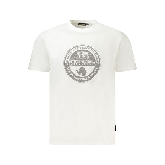 Napapijri Weißes Baumwoll-T-Shirt für Herren