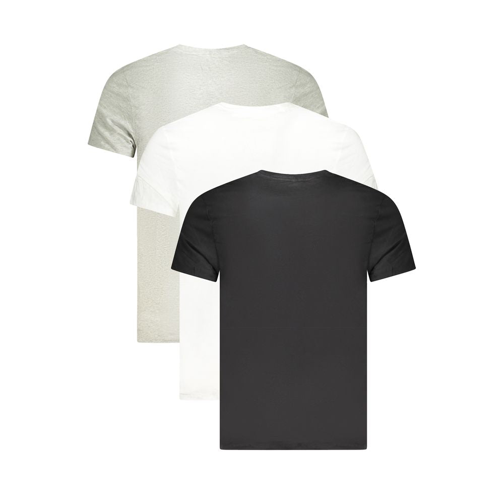 Calvin Klein Herren T-Shirt aus grauer Baumwolle