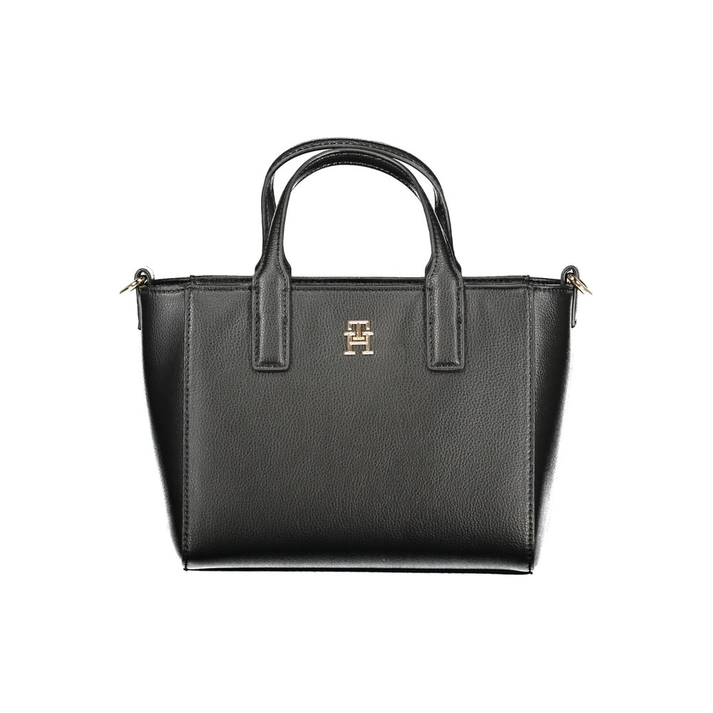 Tommy Hilfiger – Schwarze Polyester-Handtasche für Damen