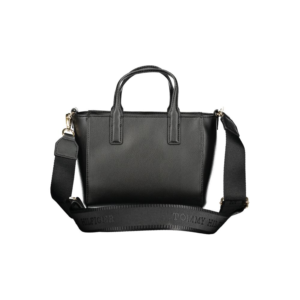 Tommy Hilfiger – Schwarze Polyester-Handtasche für Damen