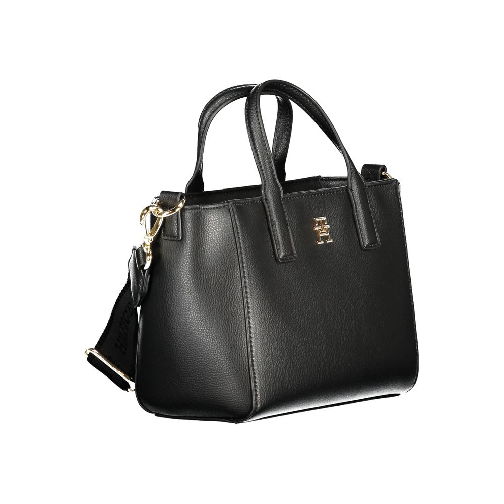 Tommy Hilfiger – Schwarze Polyester-Handtasche für Damen