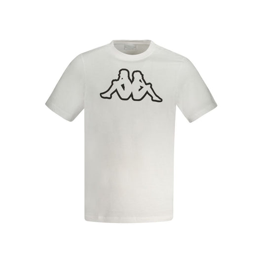 Kappa – Weißes Baumwoll-T-Shirt für Herren