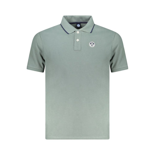 North Sails Herren-Poloshirt aus grüner Baumwolle