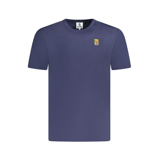 Marineblaues Baumwoll-T-Shirt