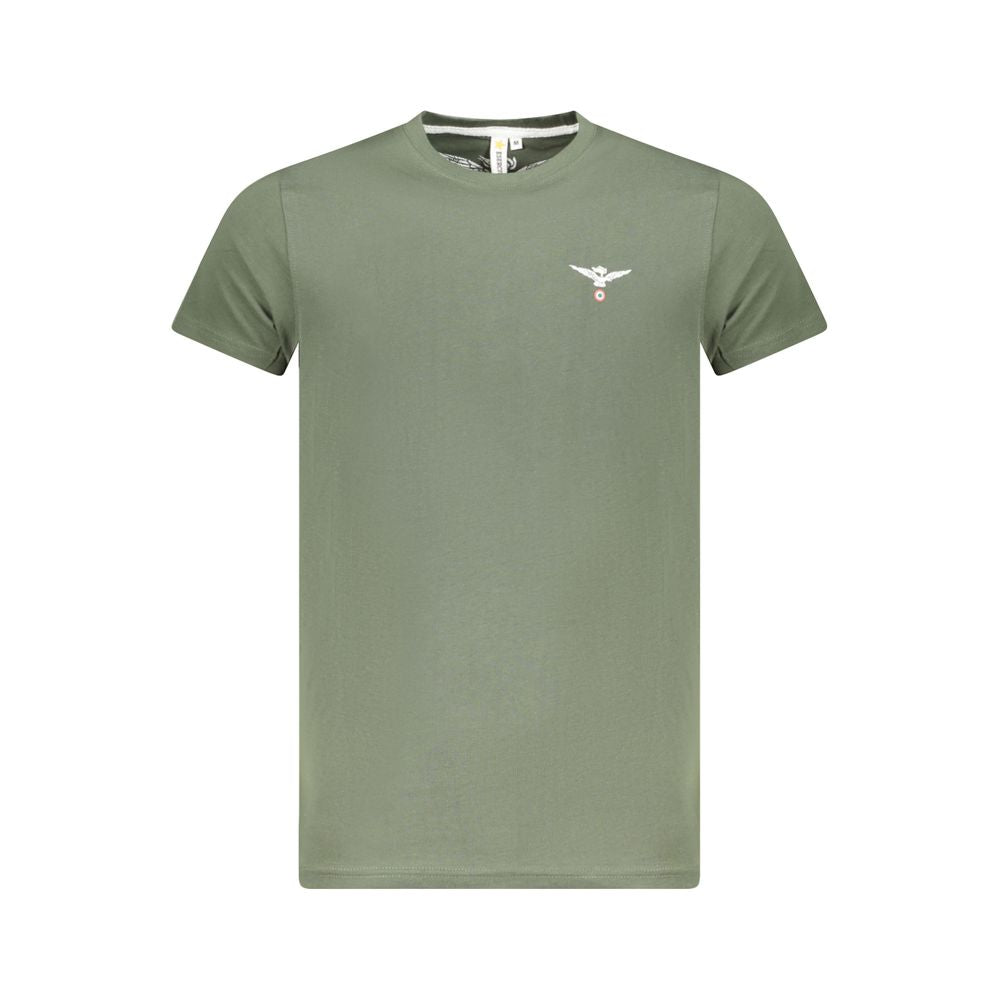 Grünes Baumwoll-T-Shirt der Militärakademie