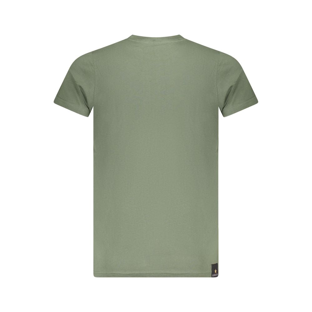Grünes Baumwoll-T-Shirt der Militärakademie