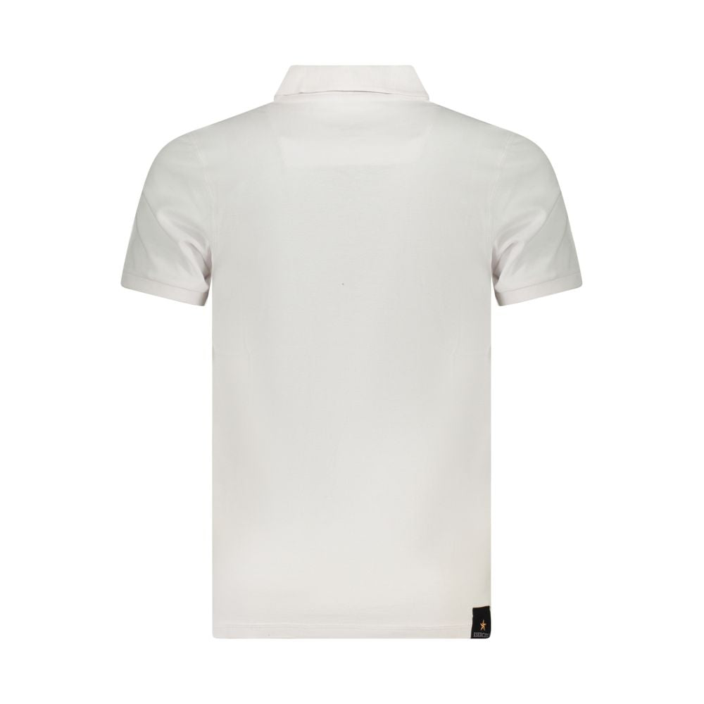 Weißes Poloshirt aus Baumwolle der Militärakademie