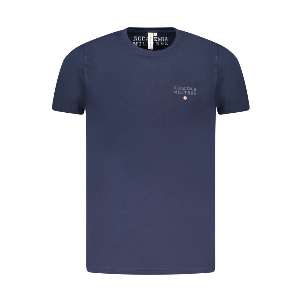 Blaues Baumwoll-T-Shirt der Militärakademie