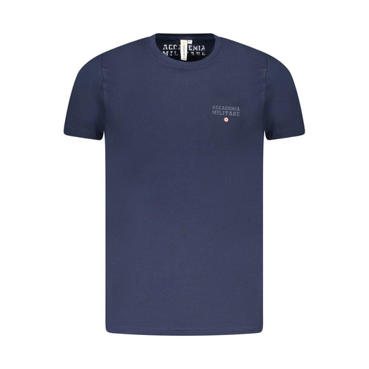 Blaues Baumwoll-T-Shirt der Militärakademie
