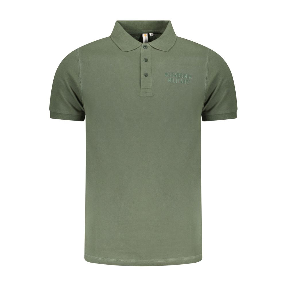 Grünes Poloshirt aus Baumwolle der Militärakademie