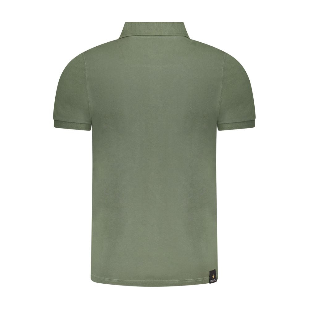 Grünes Poloshirt aus Baumwolle der Militärakademie